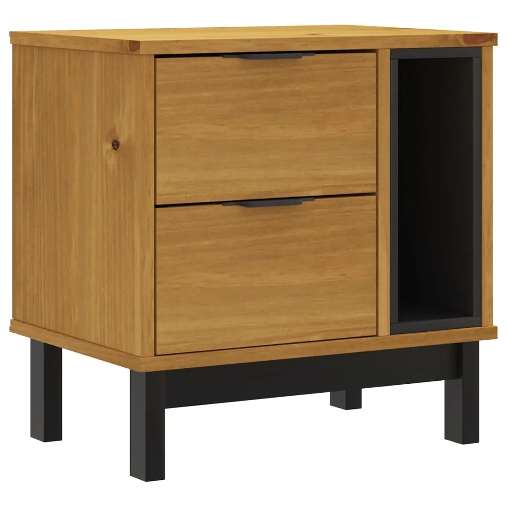 Bedside Cabinet FLAM 49x35x50 cm Solid Wood Pine 357813 - Furniture