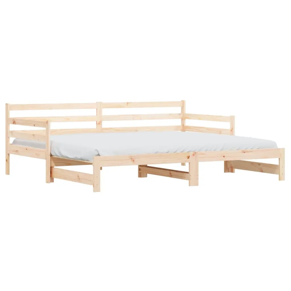 Daybed with Trundle without Mattress 90x190 cm Solid Wood 836153 - Furniture