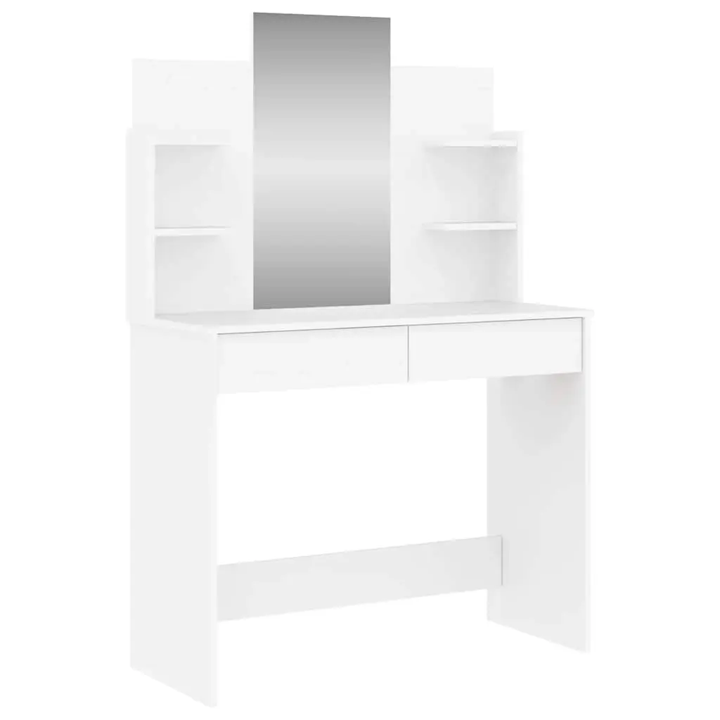 Dressing Table with Mirror White 96x39x142 cm 837574 - Furniture