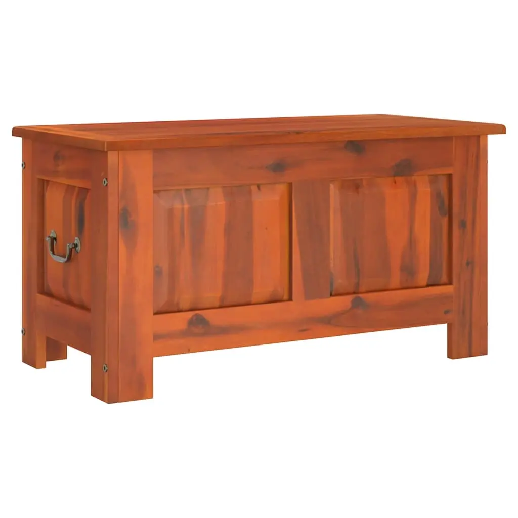 Storage Chest with Lid Brown Solid Wood Acacia 364914 - Furniture