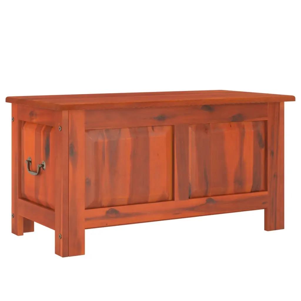 Storage Chest with Lid Brown Solid Wood Acacia 364915 - Furniture