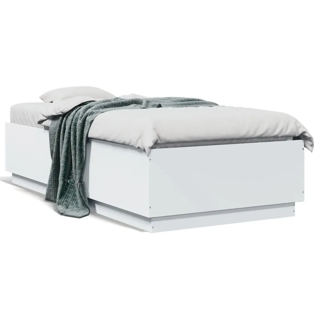 Bed Frame without Mattress White 90x190 cm 3209751 - Furniture