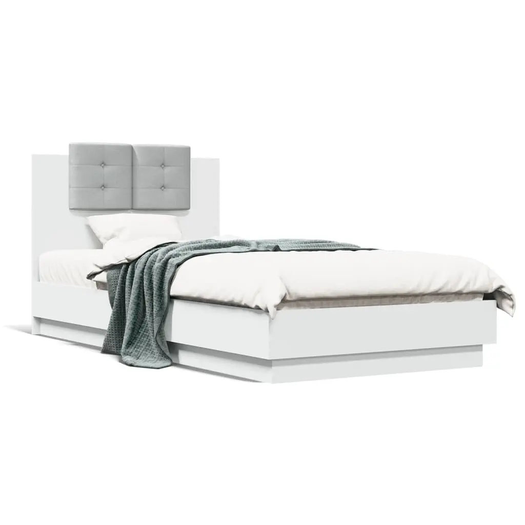 Bed Frame without Mattress White 90x190 cm 3209968 - Furniture