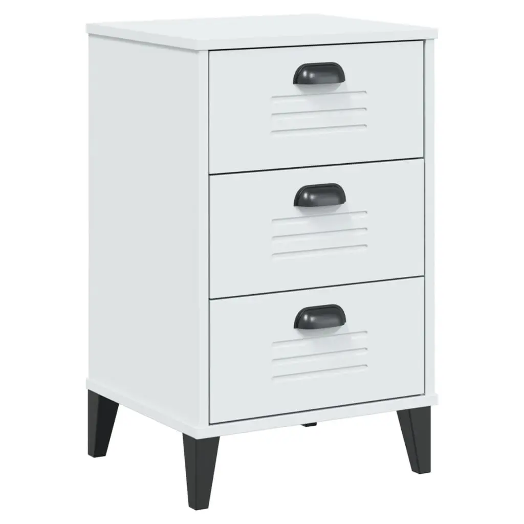 Bedside Cabinet VIKEN White Engineered Wood 374911 - Furniture