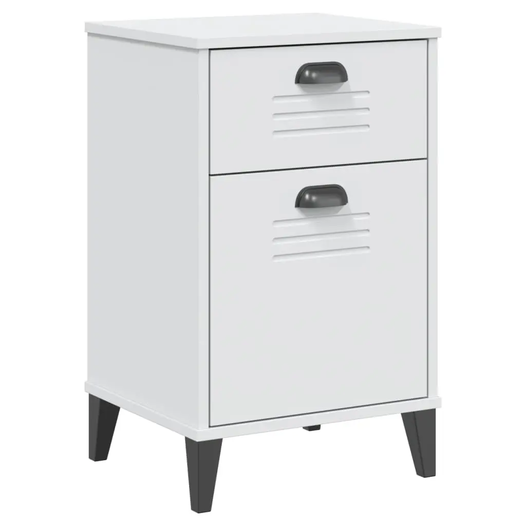 Bedside Cabinet VIKEN White Engineered Wood 374914 - Furniture