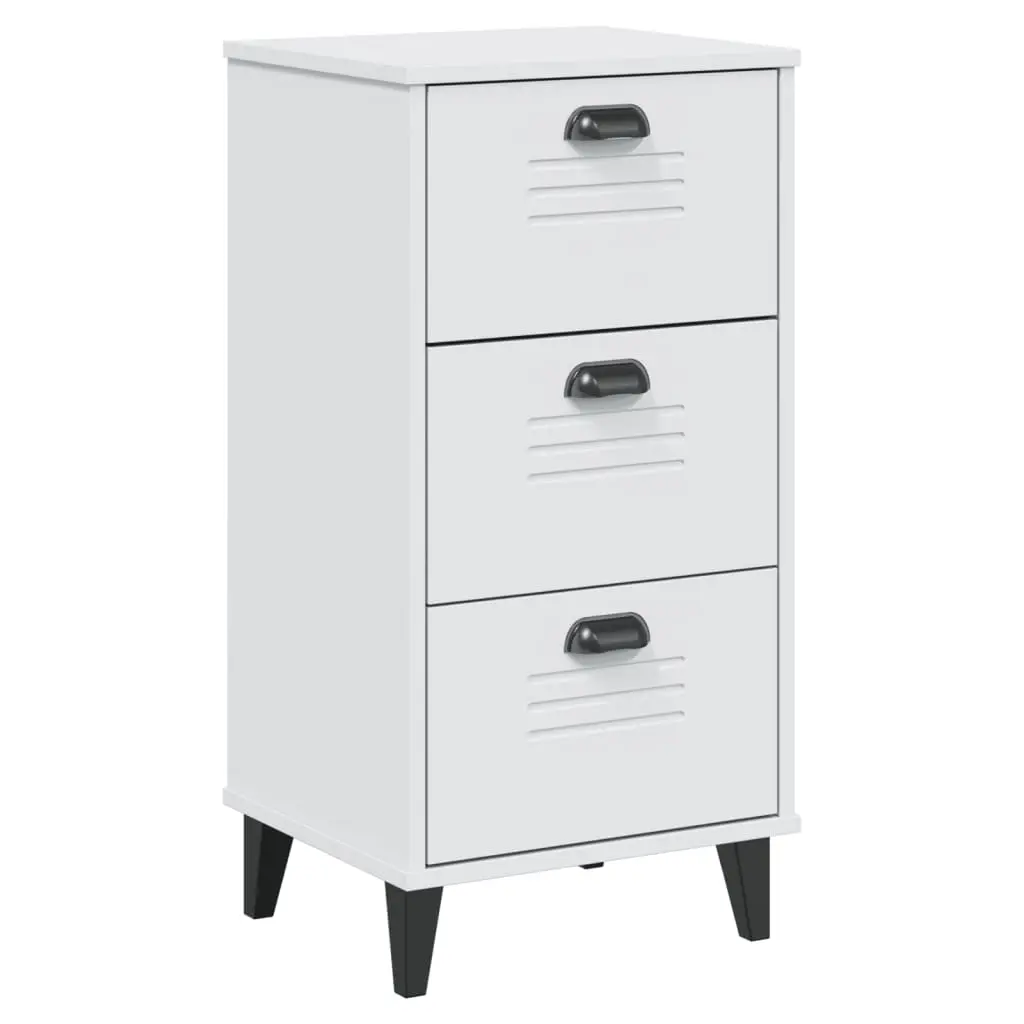 Bedside Cabinet VIKEN White Engineered Wood 374917 - Furniture