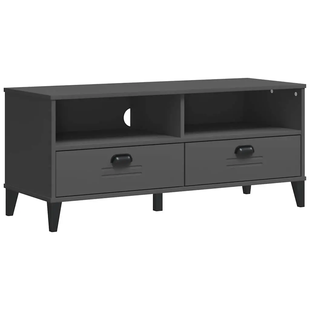 TV Cabinet VIKEN Anthracite Grey Engineered Wood 374931 - Furniture