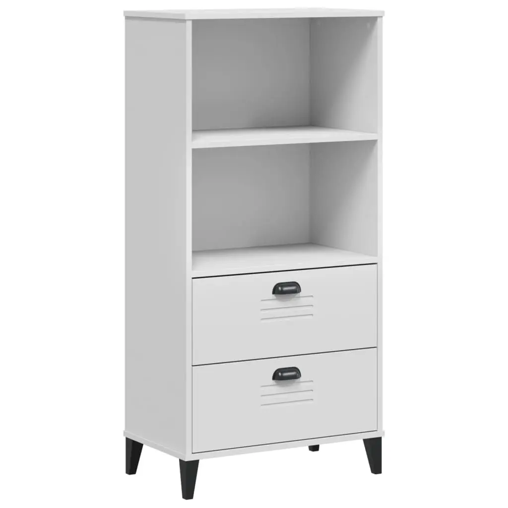 Bookcase VIKEN White 60x35x123 cm Engineered Wood 374947 - Furniture