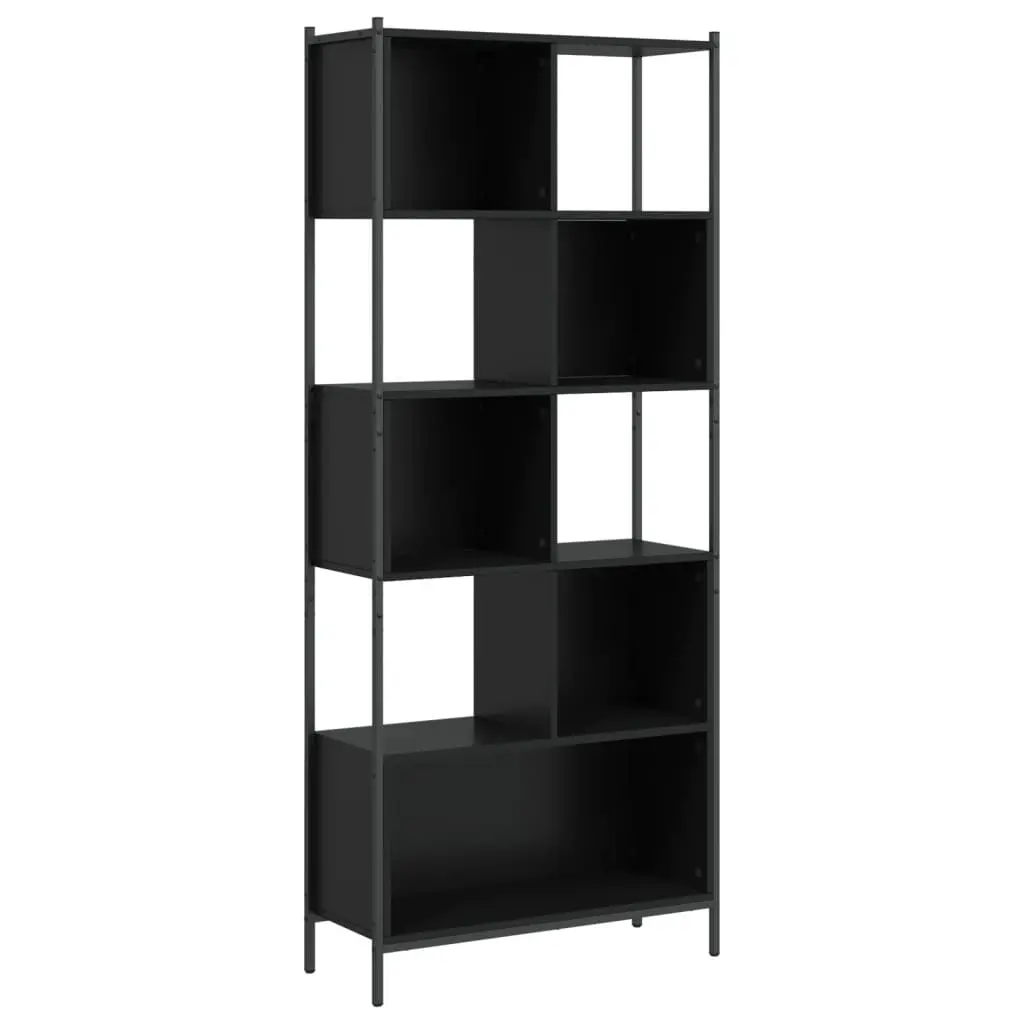 Bookcase Black 72x28x172 cm Engineered Wood 3213652 - Furniture