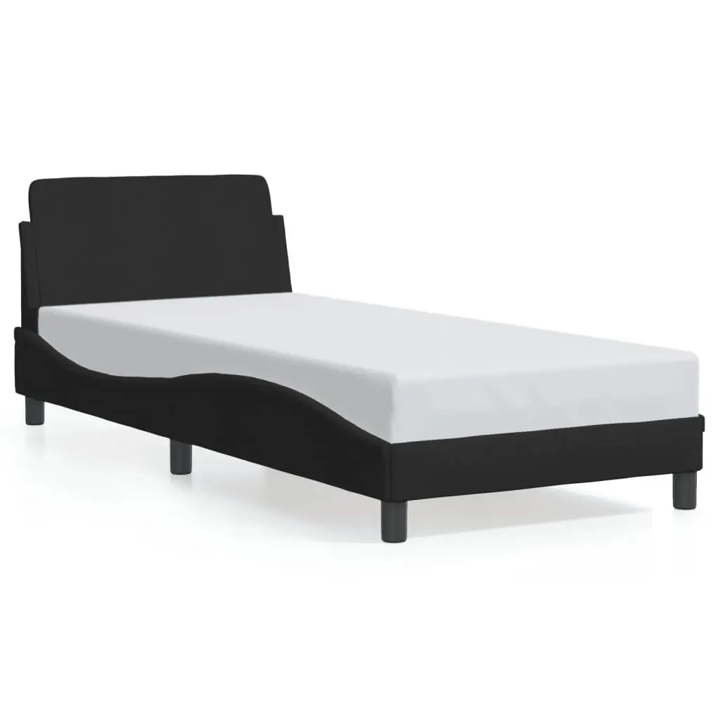 Bed Frame "Dover" Black 90x190 cm Fabric 3207657 - Furniture