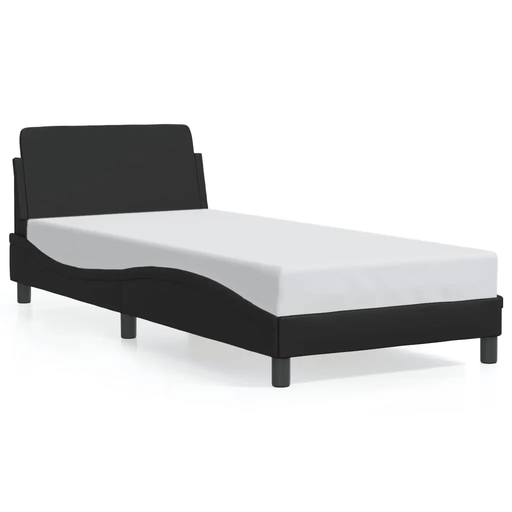 Bed Frame "Dover" Black 90x190 cm Faux Leather 3207660 - Furniture