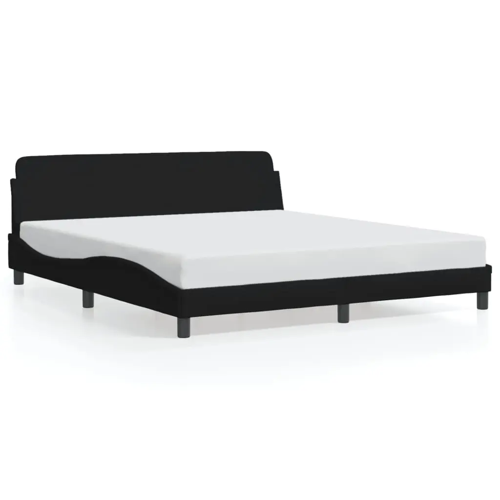 Bed Frame "Dover" Black 180x200 cm King Fabric 3207663 - Furniture