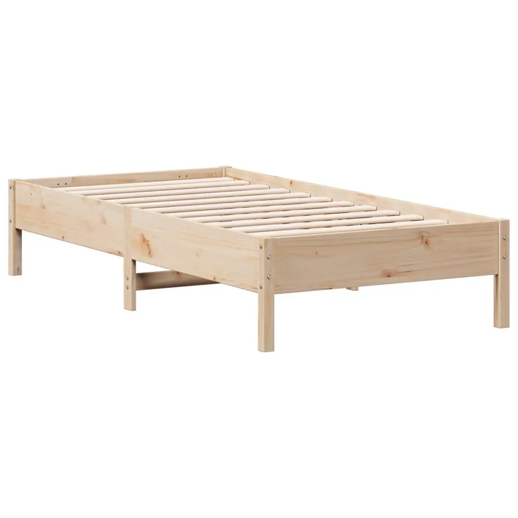 Bed Frame without Mattress 90x190 cm Solid Wood Pine 842726 - Furniture