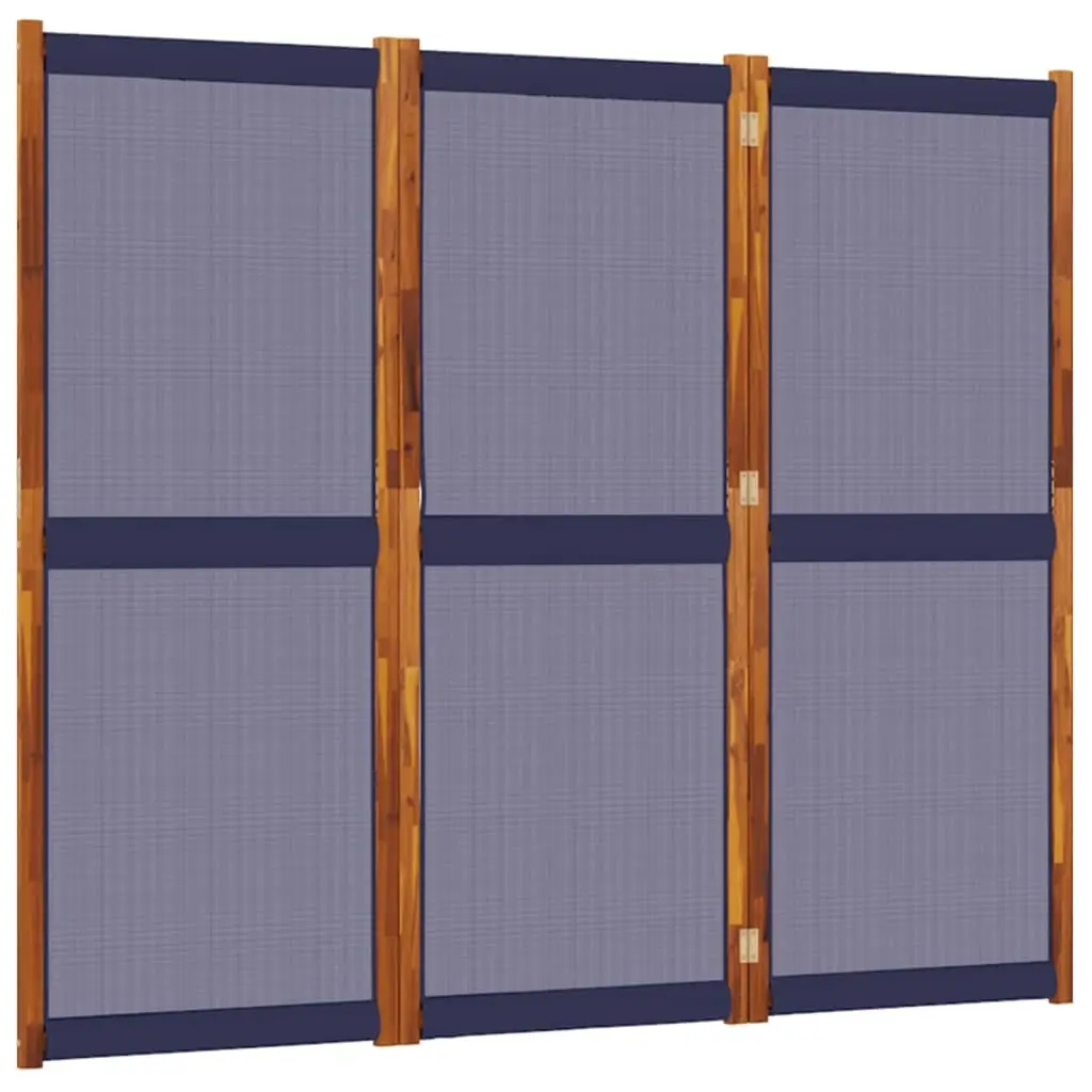 3-Panel Room Divider Dark Blue 210x180 cm 4003359