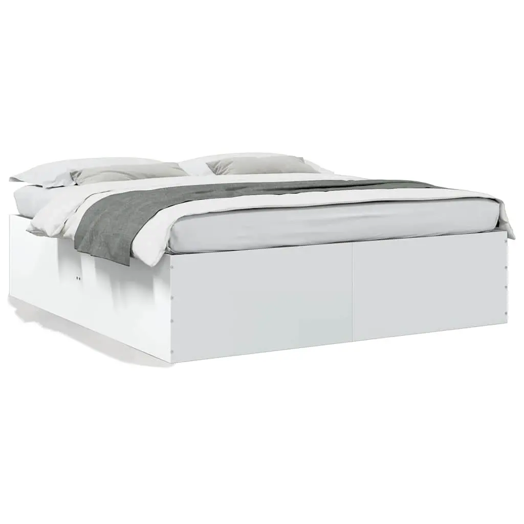 Bed Frame without Mattress White 180x200 cm 3280902 - Furniture