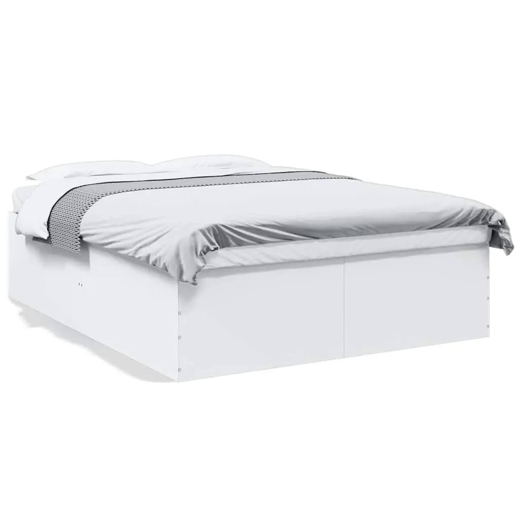 Bed Frame without Mattress White 150x200 cm 3280916 - Furniture