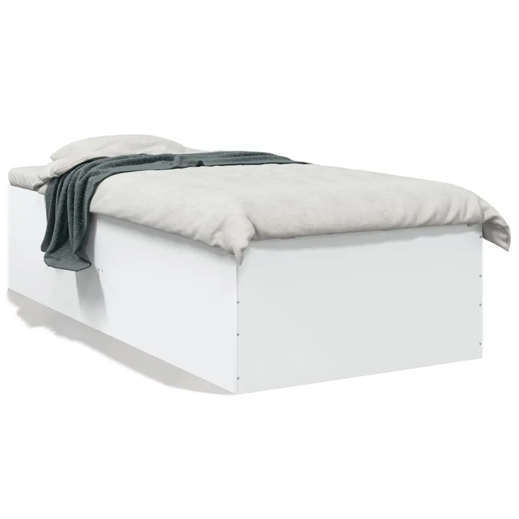 Bed Frame without Mattress White 90x190 cm 3280972 - Furniture