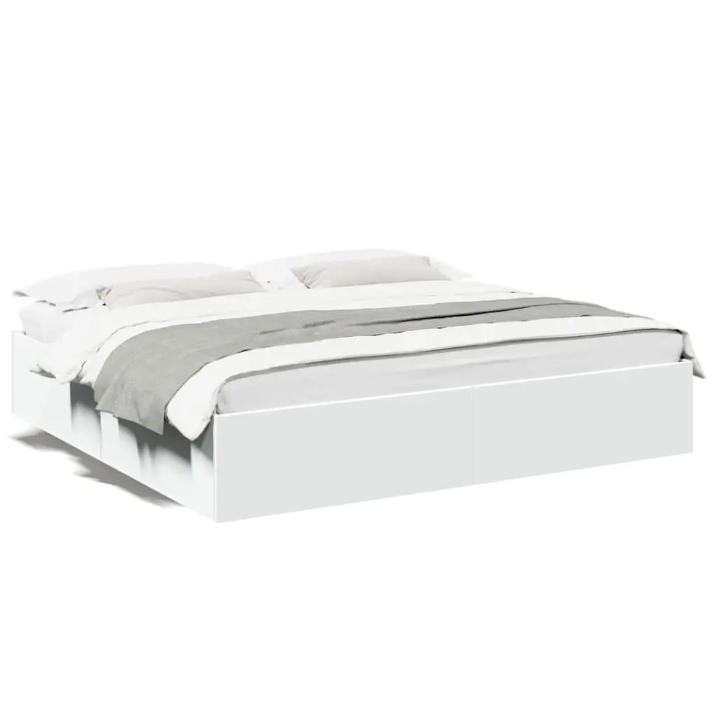 Bed Frame without Mattress White 180x200 cm 3280993 - Furniture
