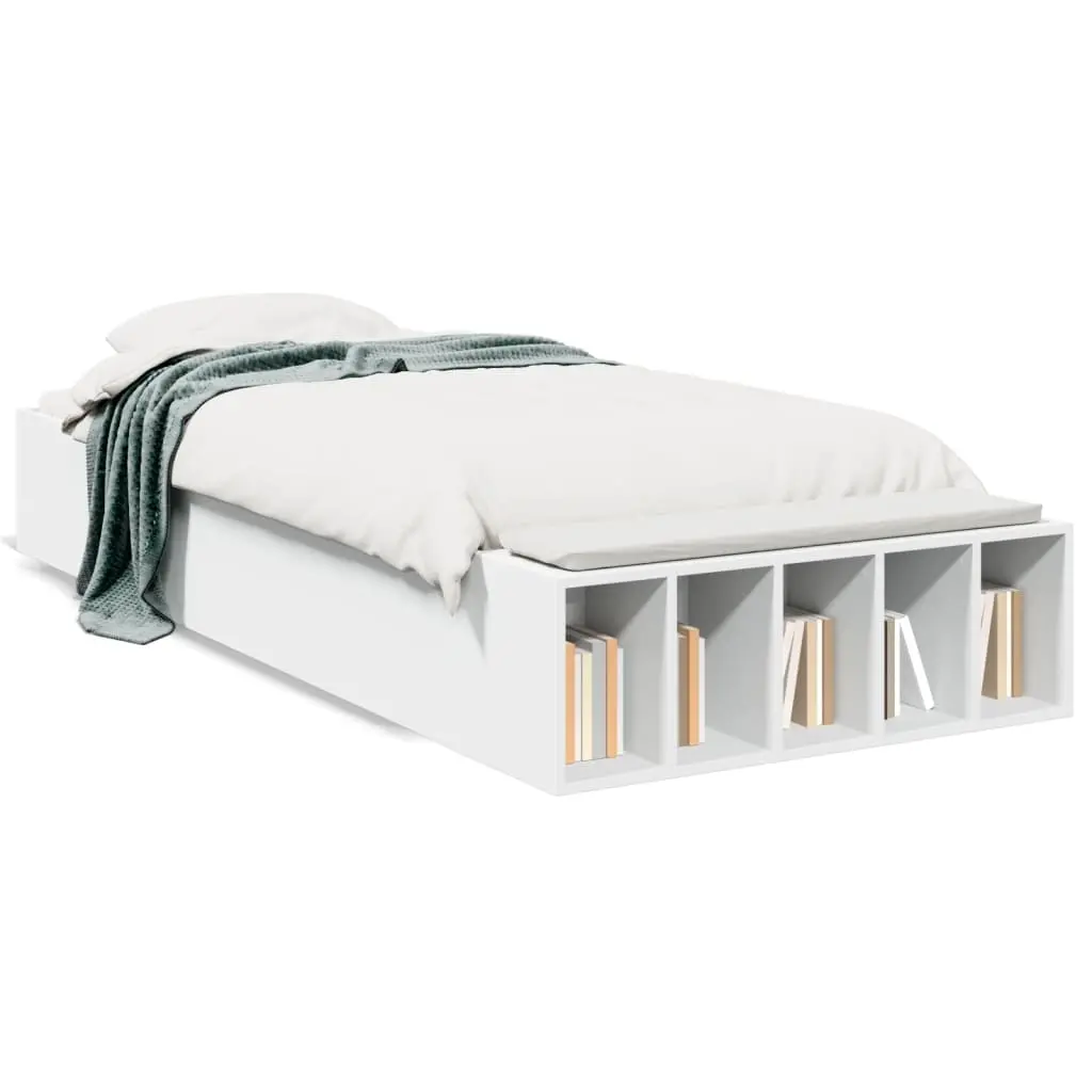 Bed Frame without Mattress White 90x190 cm 3280615 - Furniture