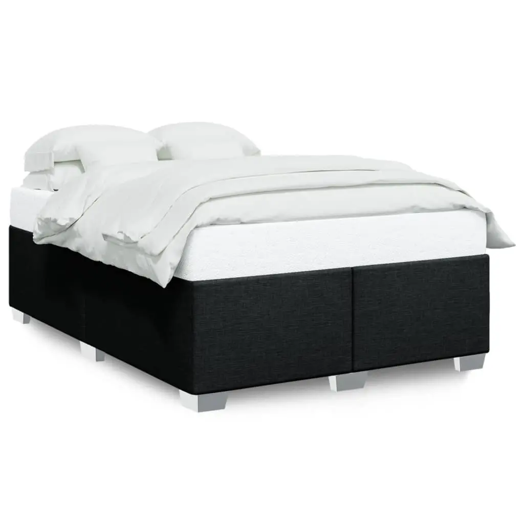 Bed Frame without Mattress Black Queen Fabric 3284531 - Furniture