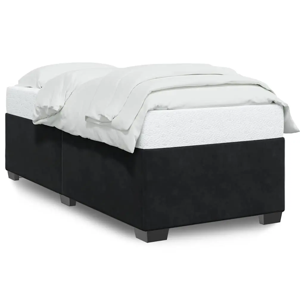 Bed Frame without Mattress Black 90x190 cm Velvet 3284680 - Furniture