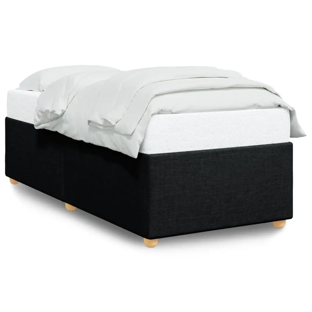 Bed Frame without Mattress Black 90x190 cm Fabric 3284696 - Furniture