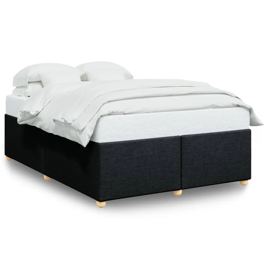 Bed Frame without Mattress Black Queen Fabric 3284789 - Furniture