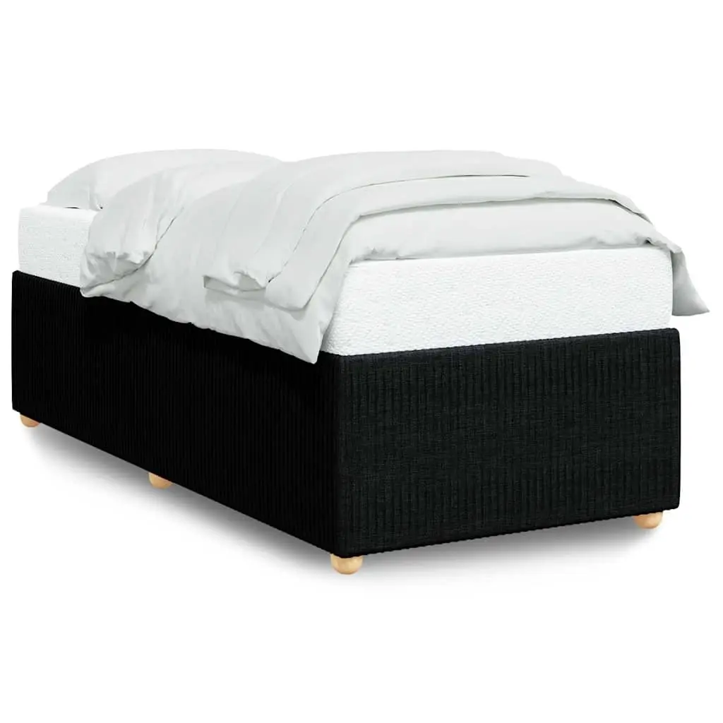 Bed Frame without Mattress Black 90x190 cm Fabric 3285073 - Furniture