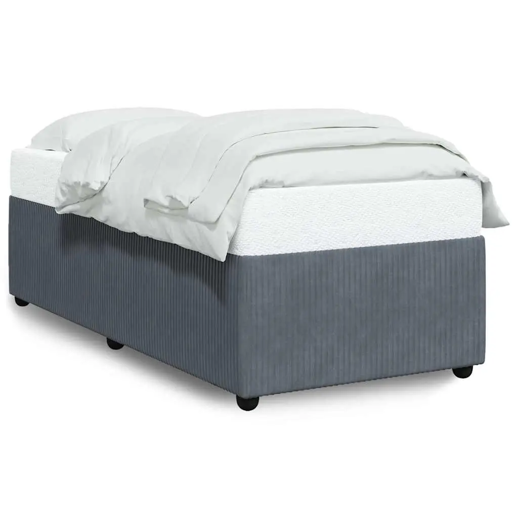 Bed Frame without Mattress Dark Grey 90x190 cm Velvet 3285080 - Furniture