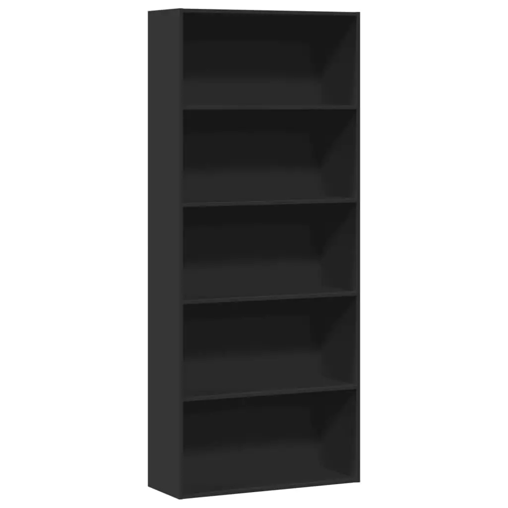 Book Cabinet Black 80x30x189 cm Engineered Wood 3314670 - Furniture