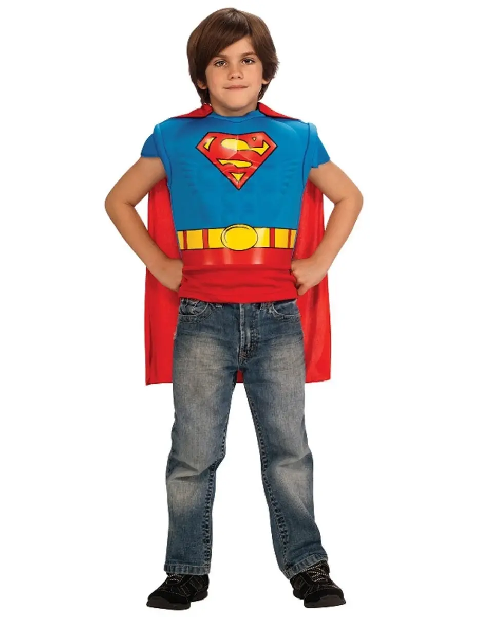Superman Muscle Chest Top Boys Costume - Fashion