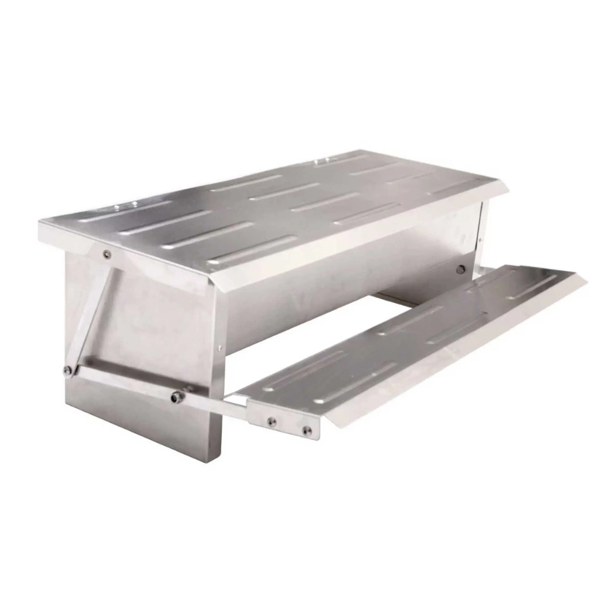 8L Automatic Chook Chicken Feeder Poultry Auto Treadle Aluminium Metal Coop - Commercial