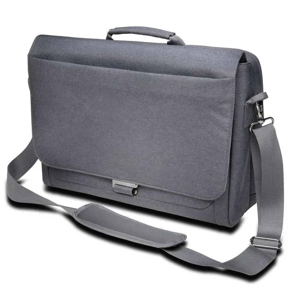 Kensington LM340 Shoulder Messenger Bag 14.4in 36.6cm Laptop 10in Tablet Grey - Electronics