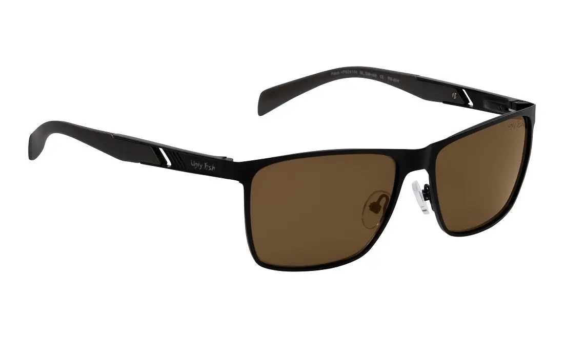 Ugly Fish Flash PN24144 Aluminium Black Frame/Brown Lens Polarised Sunglasses - Sports & Outdoor