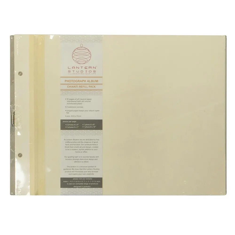 10pc Lantern Studios Chianti 23x31.5cm Refill Paper Protective Sheets Cream - Photography