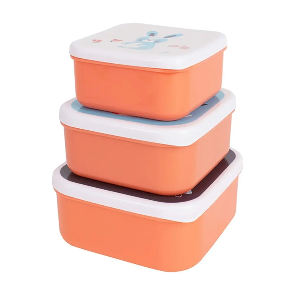 3pc Ladelle Woodland 250ml/400ml/600ml Container Food/Snack Lunch Storage Set - Home & Garden