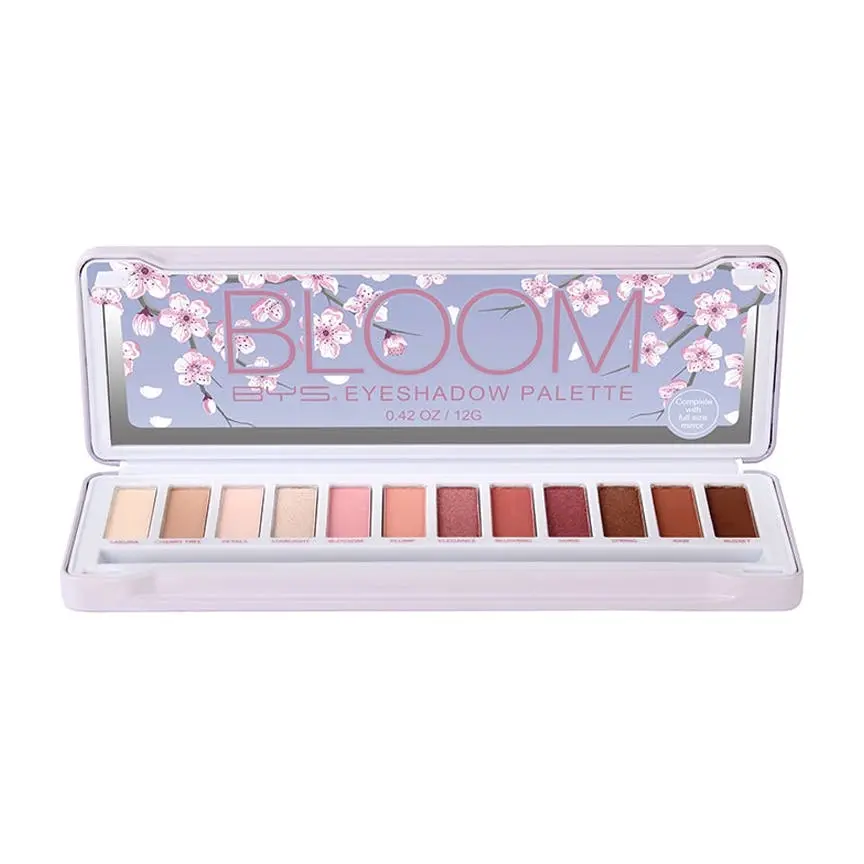 BYS 12g Eyeshadow Colour Palette Eye Makeup Shadow Matte/Metallic Shimmer Bloom - Beauty
