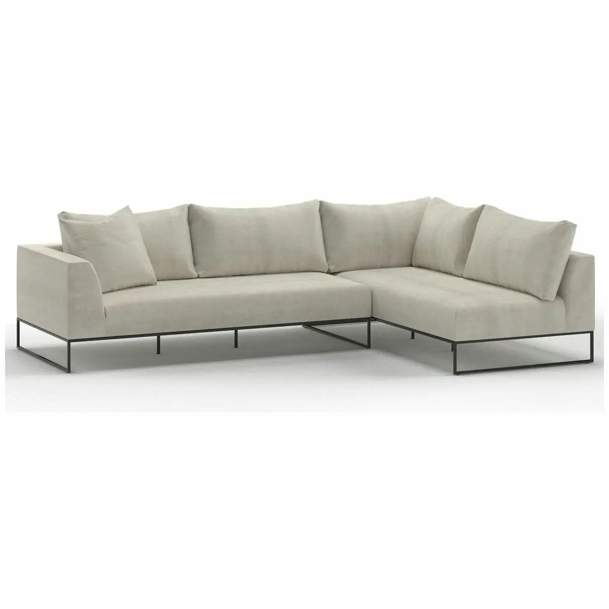 Kalona Vaeroy Modular Four Seater Left Facing Sofa Pearl - Furniture
