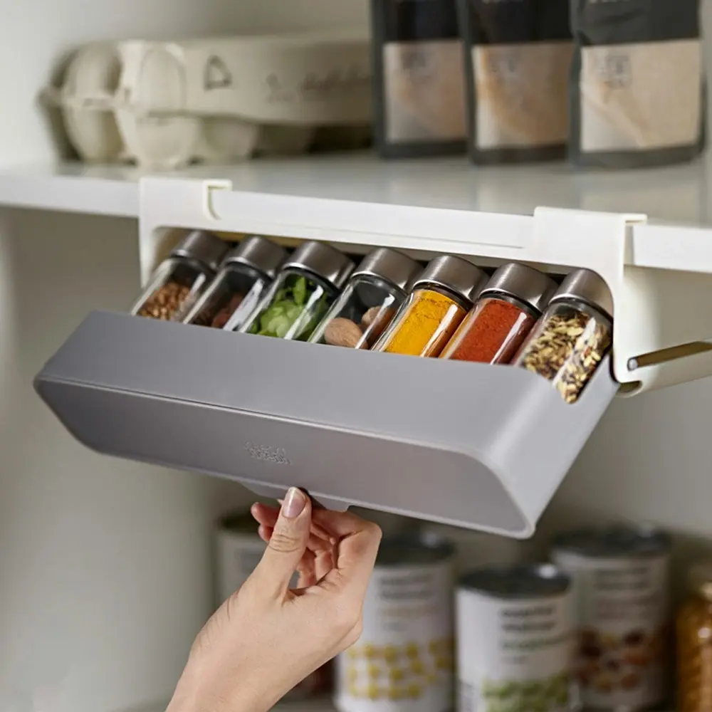 Seasoning Bottle Storage Rack Kitchen Hanging Seasoning Bottle Storage Rack - Home & Garden