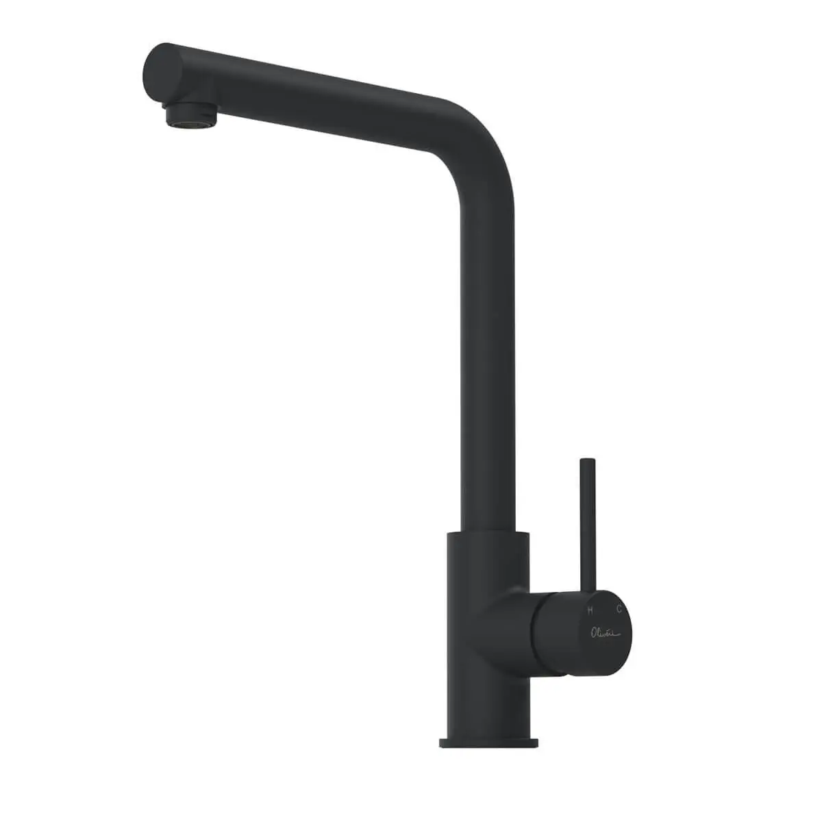 Oliveri Venice Right Angle Mixer Black - Hardware