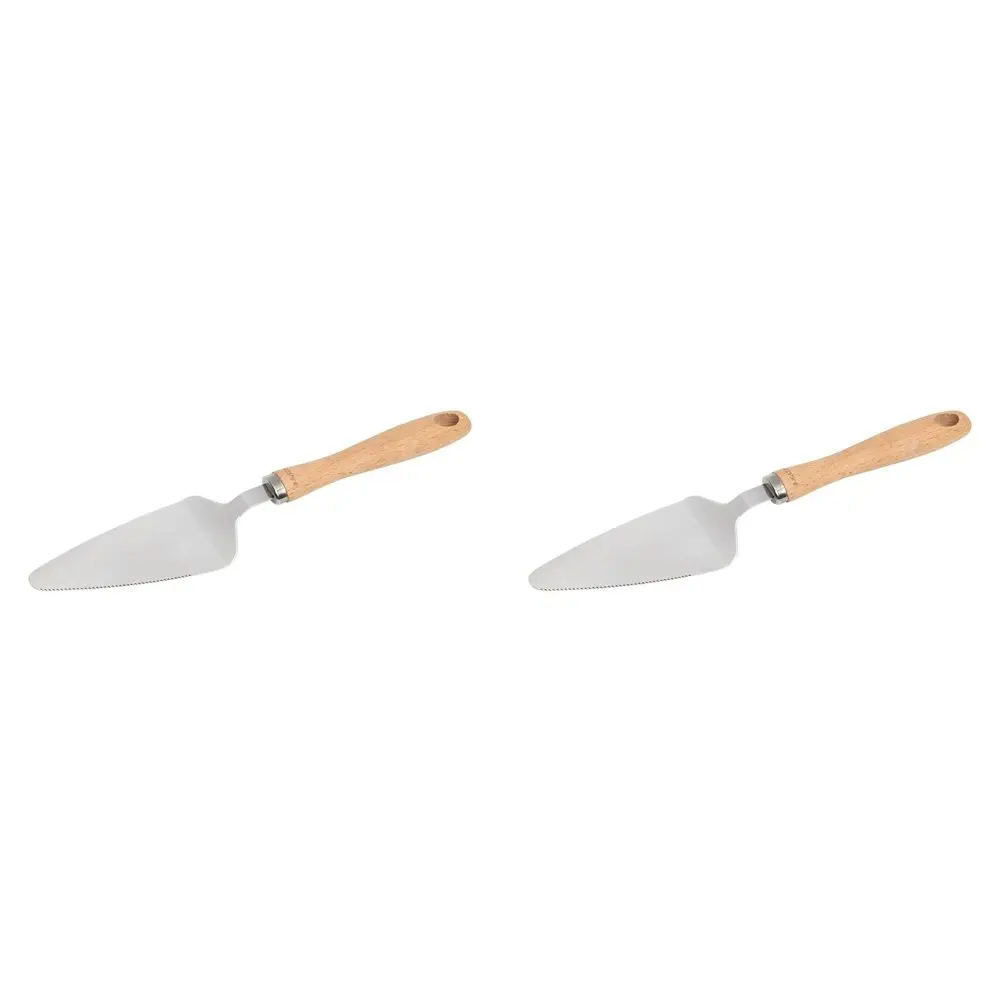 2PK Wiltshire Beechwood Handle Stainless Steel Cake Server Kitchen Utensil - Home & Garden