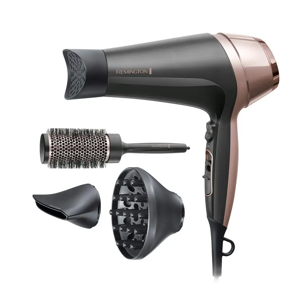 Remington 2200W Curl & Straight Confidence Ionic Ceramic Turbo Blow Hair Dryer - Beauty