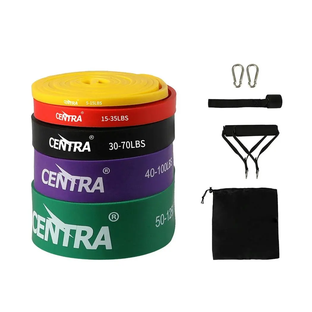 Centra Resistance Bands Heavy Duty Strength Fitness Exercise Loop Gym Yoga 11Pcs - Sports & Outdoor