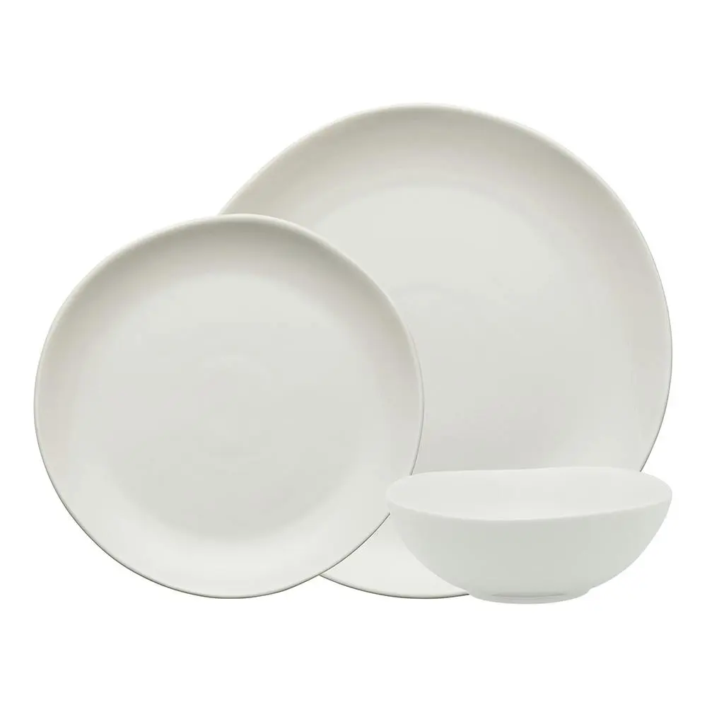12pc Ecology Elegant Kitchenware Porcelain Haven Stylish Dinner Set White - Home & Garden