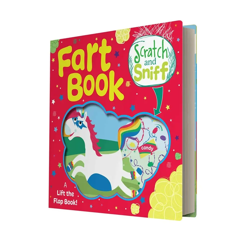 Buddy & Barney 16-Page Fart Book Unicorn Kids/Children/Toddler Activity Play 1y+