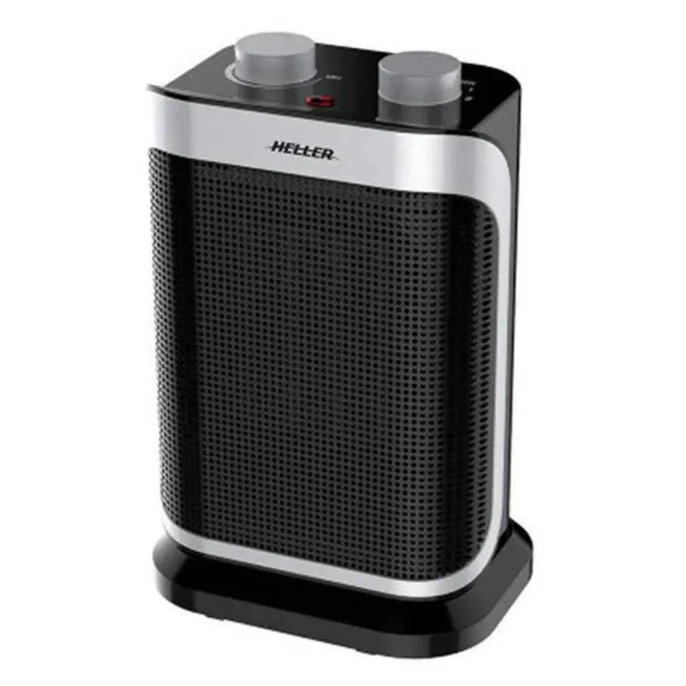 Heller HCFH1500B 1500W Portable Ceramic Oscillating Fan Heater /Desk/Floor/Black - Home & Garden