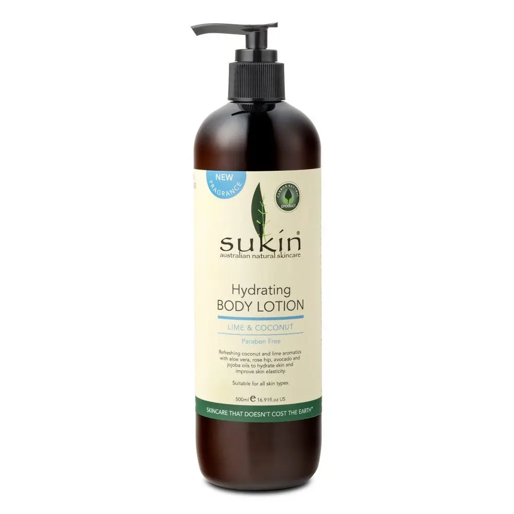 SUKIN Hydrating Body Lotion Lime and Coconut 500 mL - Beauty