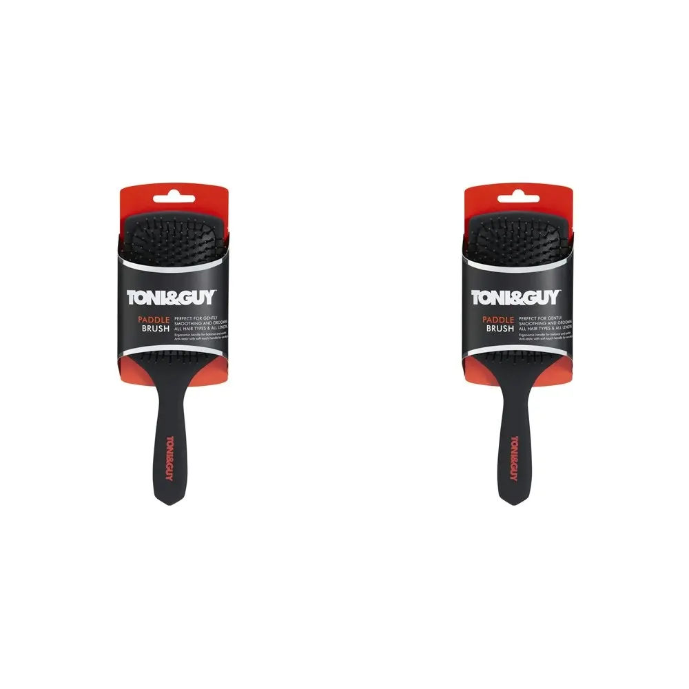 2x Toni & Guy Paddle Brush Premium Hair Grooming Styling Accessories/Tools Set - Beauty