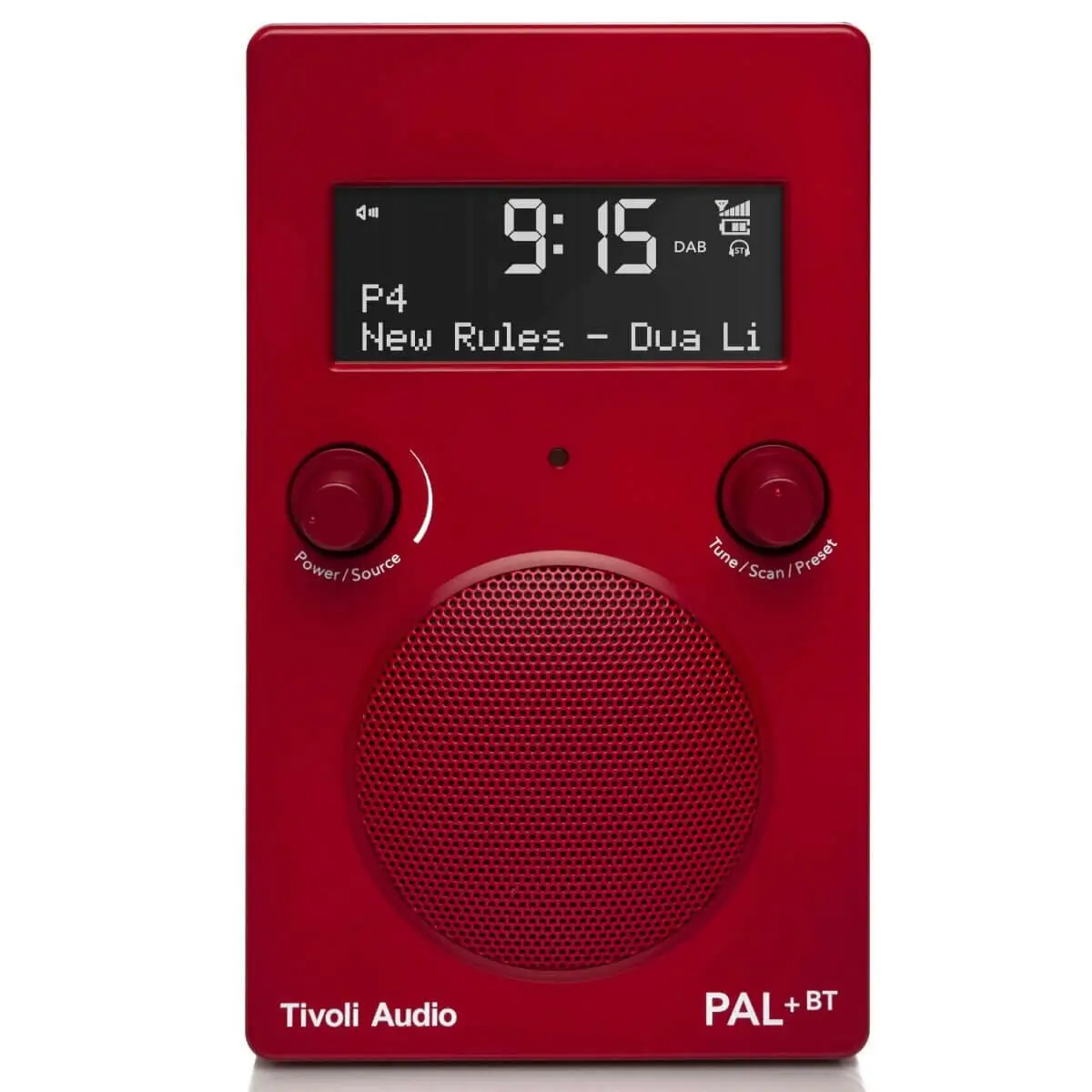 Tivoli Audio PAL Plus Bluetooth Portable Radio Red - Home & Garden