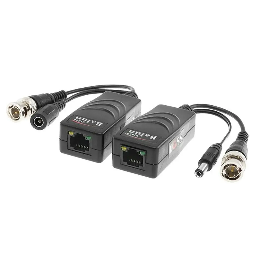 2pc VPB45HD 250m CCTV Cable RJ45 Jack Passive Video & Power Balun Cat5e Extender - Home & Garden